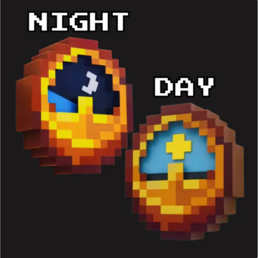 Day and Night Clock (24 Hours)